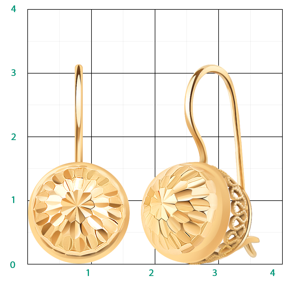 2007а-3 серьги 585*