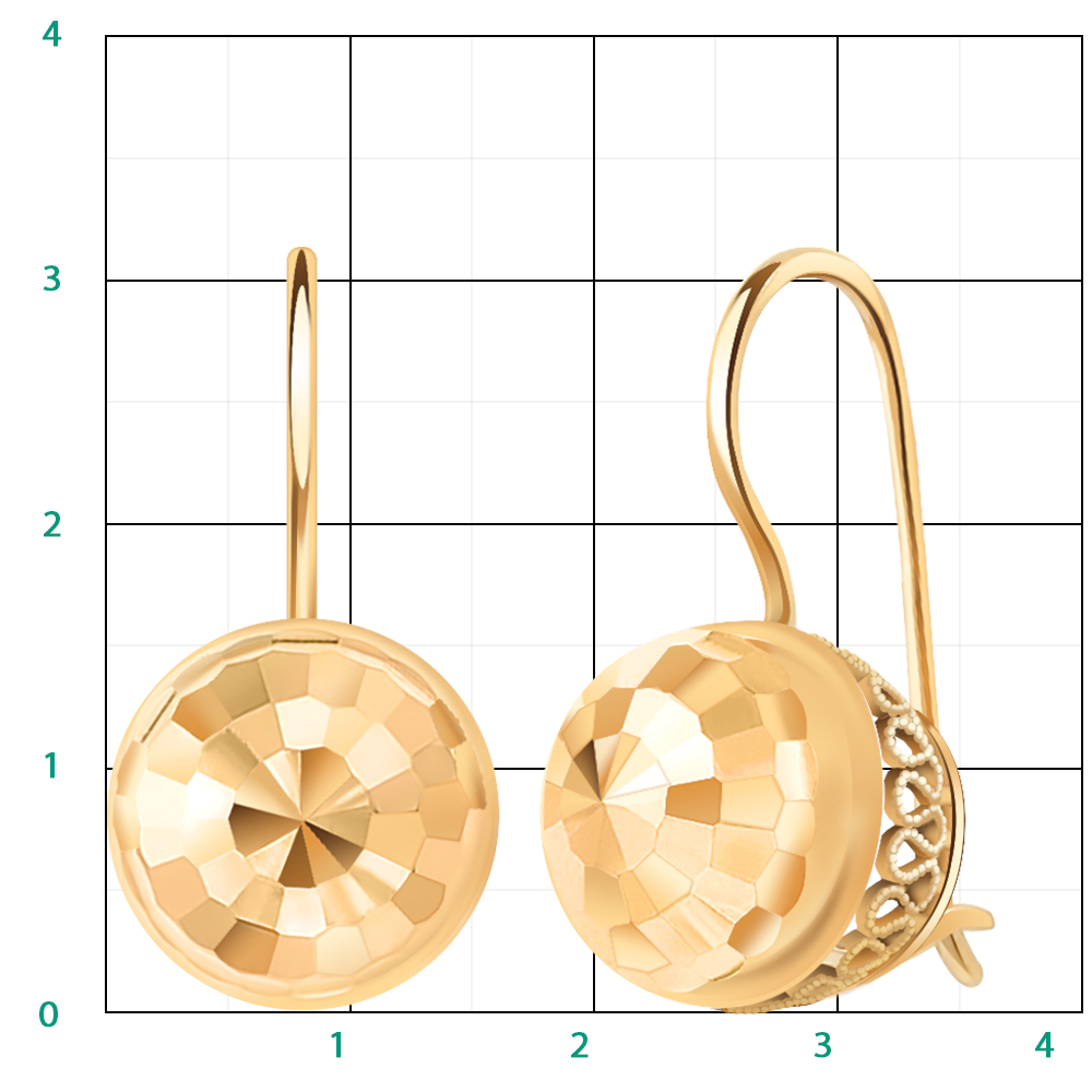 2007а-1 серьги 585*