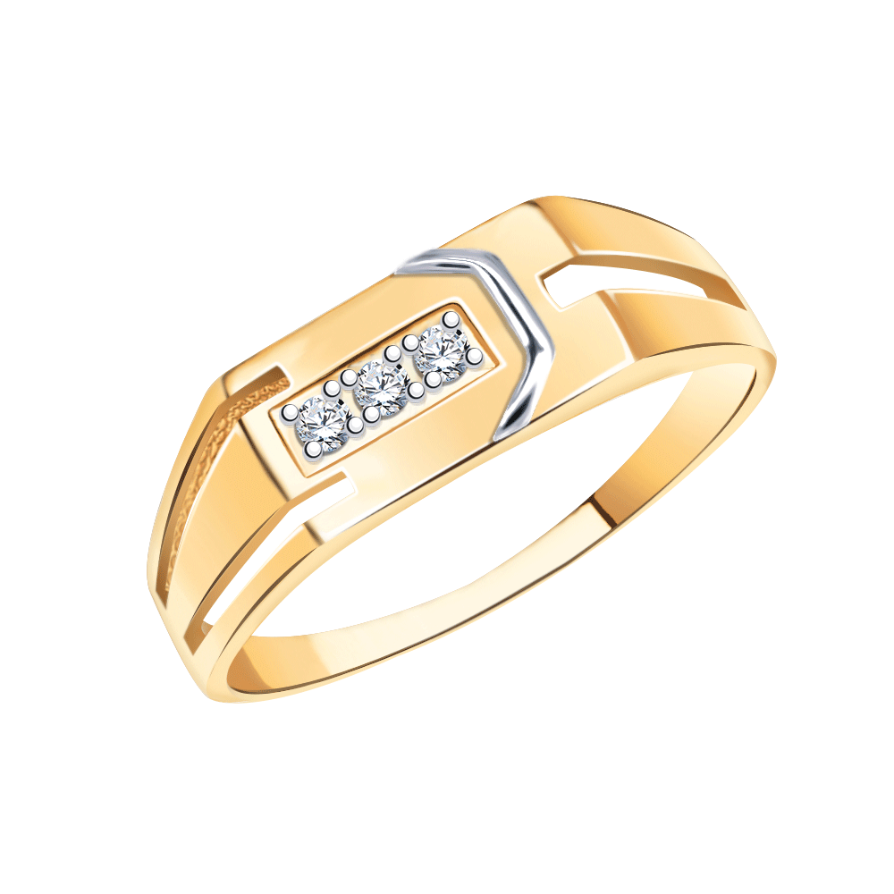 4180 кольцо 585* Печатка мужская из красного золота | ювелирная компания ATOLL