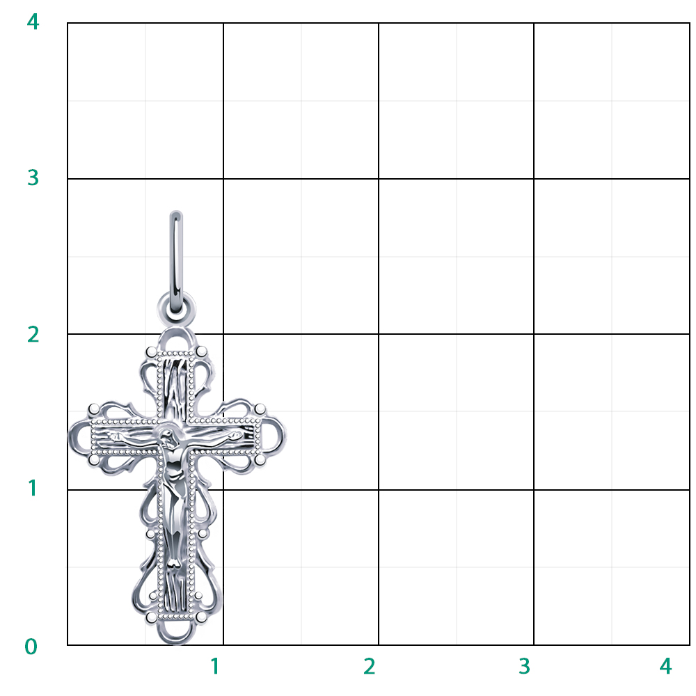 3343-925 крест 925*