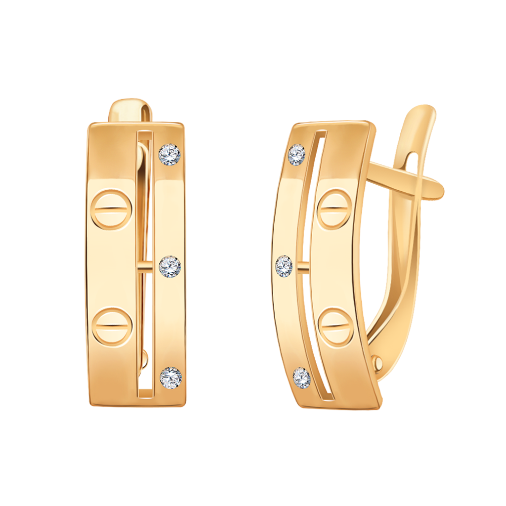 21256з-925 серьги 925*/золочение