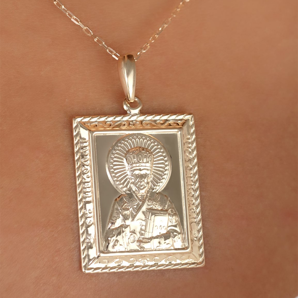 3384 икона 585*/Николай Чудотворец