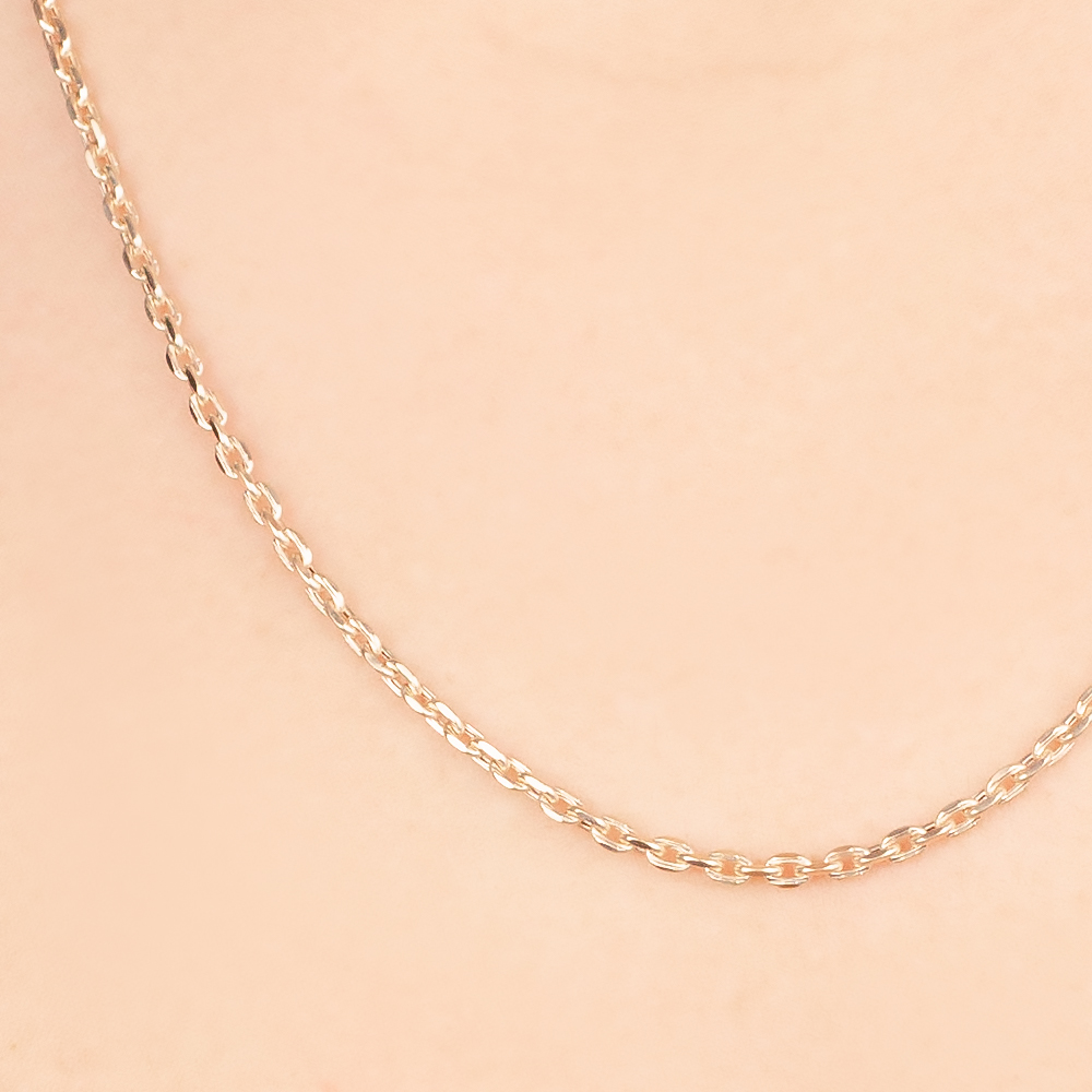 Украшение Цепь из красного золота  плетение Якорь | Ц55 цепь 585*