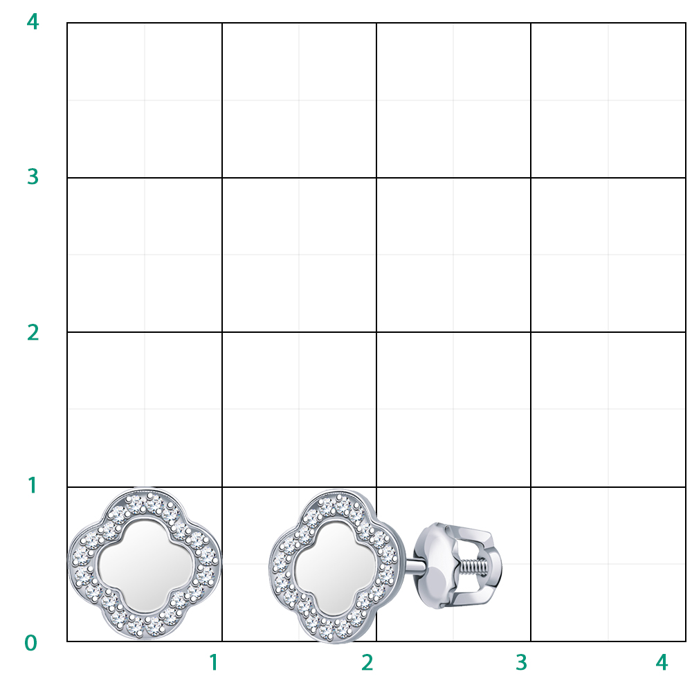 20487эс14-925 серьги 925*