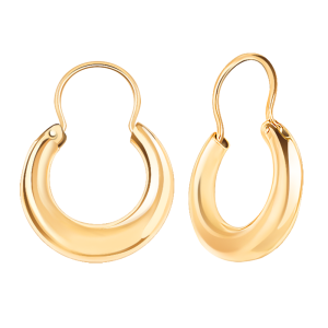 Серьги из золочёного серебра