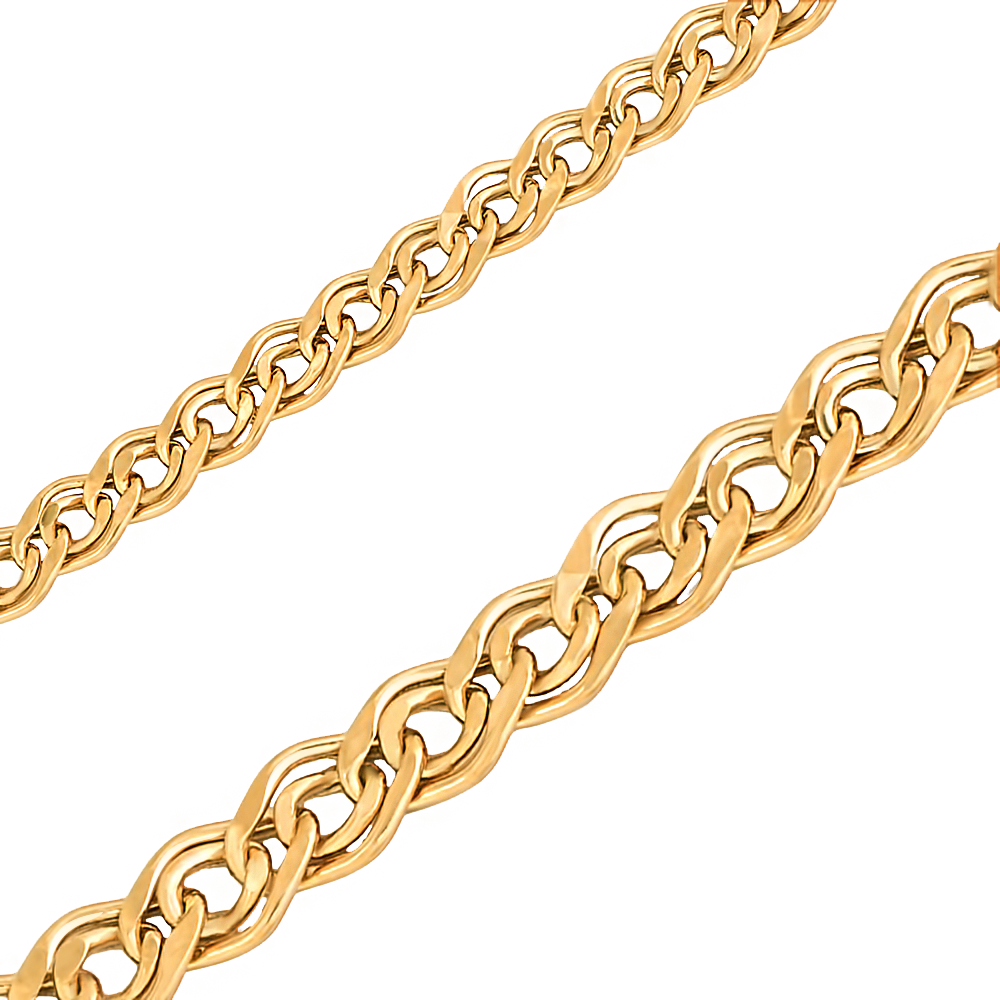 Украшение Цепь из красного золота полновесная плетение Нонна | НЦ 12-200 d 0.35