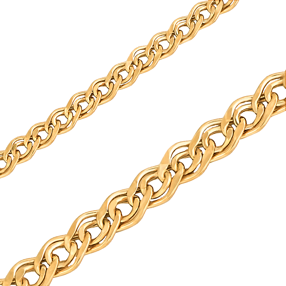 Украшение Цепь из красного золота  плетение Нонна-бисмарк | Ц32 цепь 585*