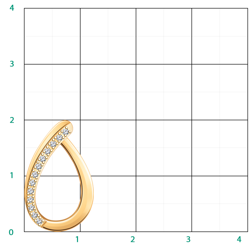 50285з-925 подвеска 925*/золочение