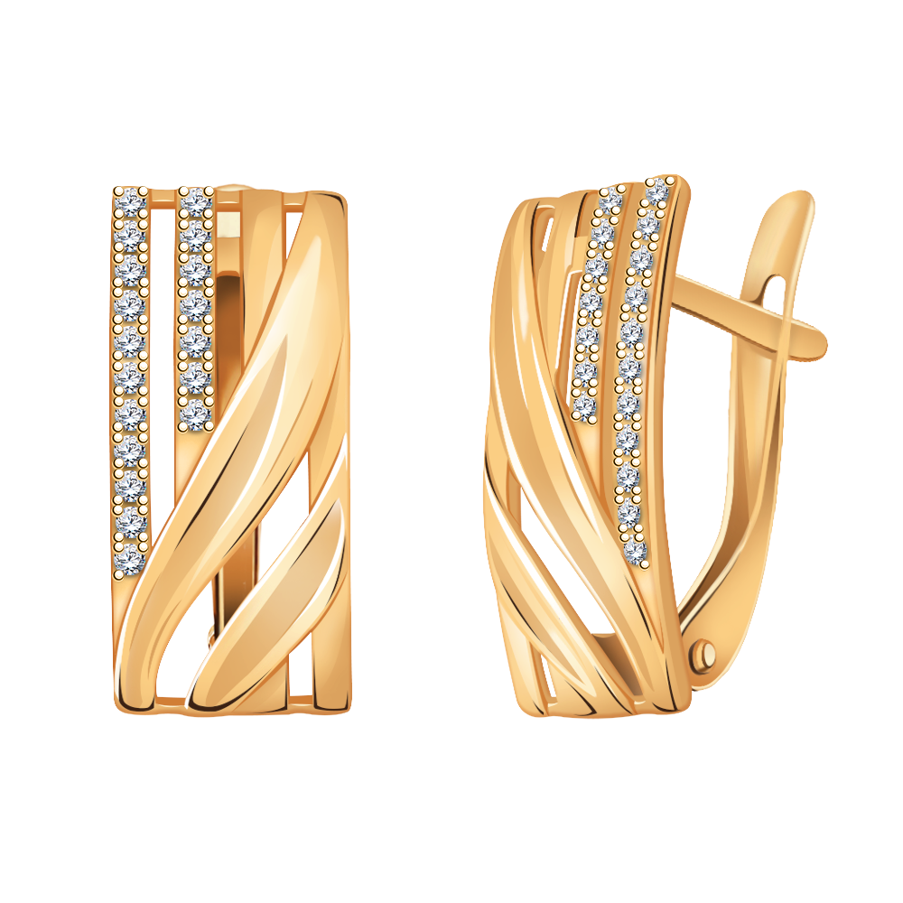 21040з-925 серьги 925*/золочение