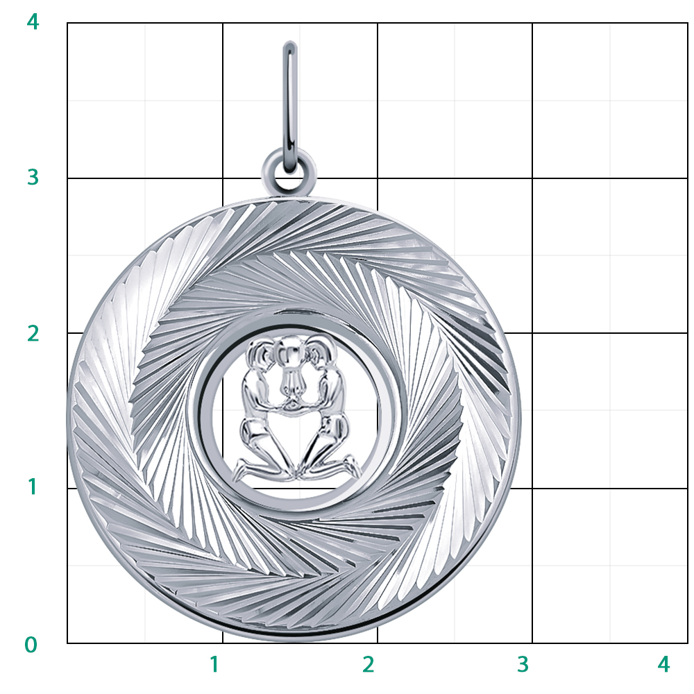 5627а-925 подвеска 925*/близнецы