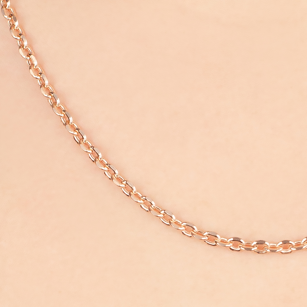 Украшение Цепь из красного золота  плетение Якорь | Ц56 цепь 585*