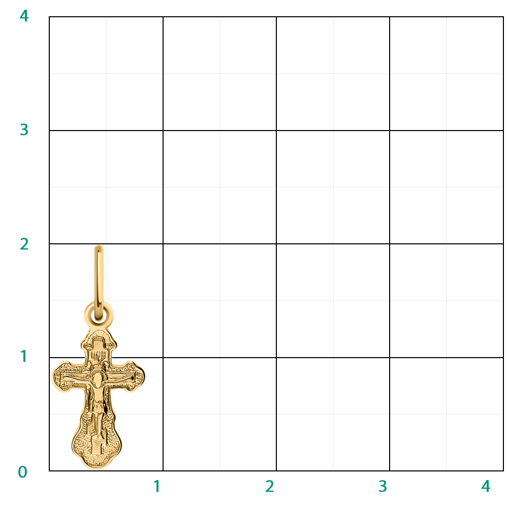 3071з-925 крест 925*/золочение