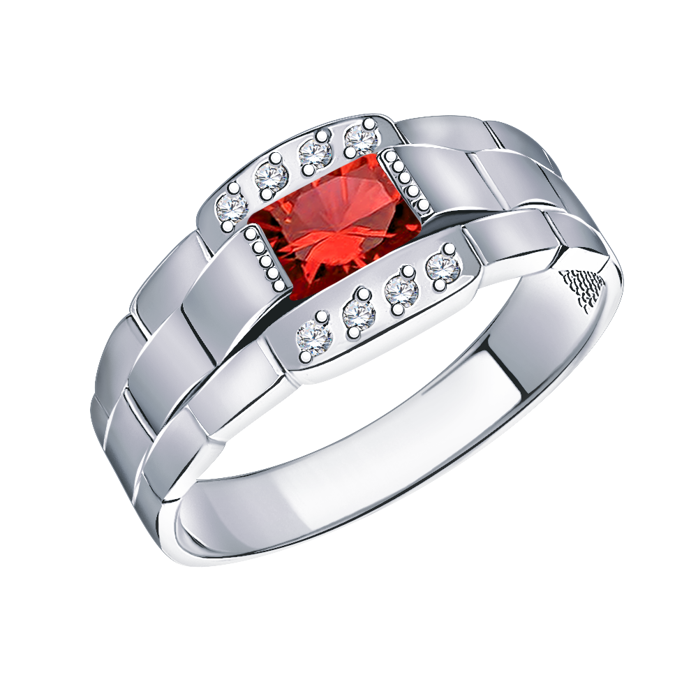 4098c8-925 кольцо 925* Кольцо из серебра с фианитами | ювелирная компания ATOLL