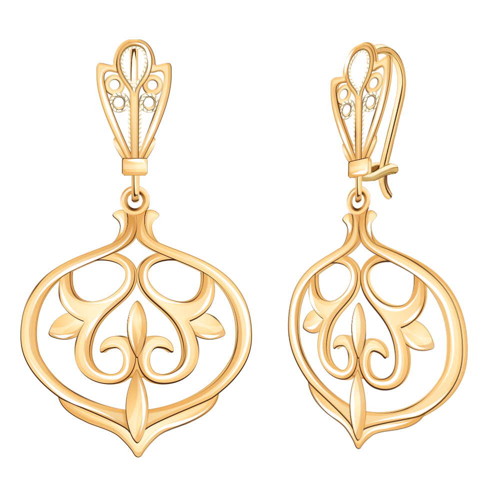 20705з-925 серьги 925*/золочение