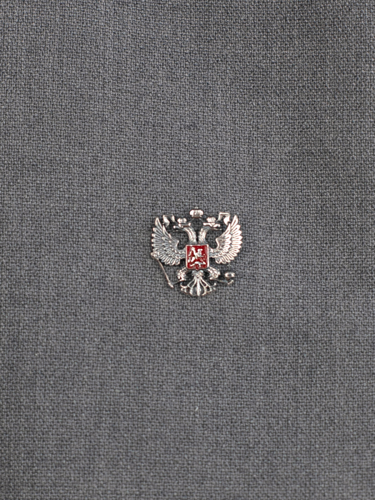 Знак "Герб РФ"серебро 925*/эмаль/чернение