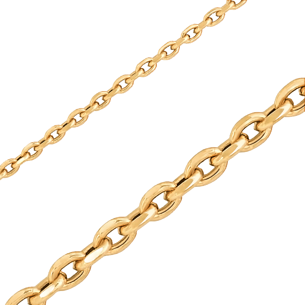 Украшение Цепь из красного золота  плетение Якорь | Ц55 цепь 585*