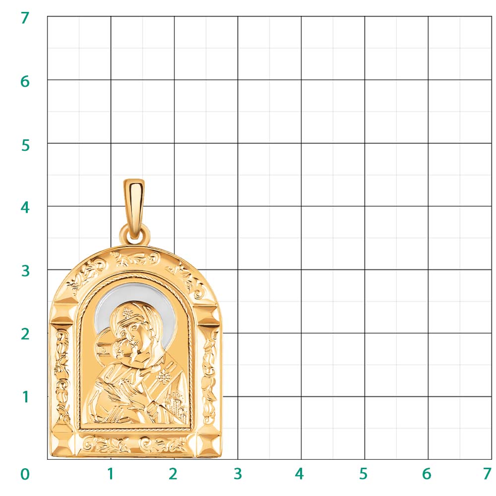 3261 икона 585*/Владимирская
