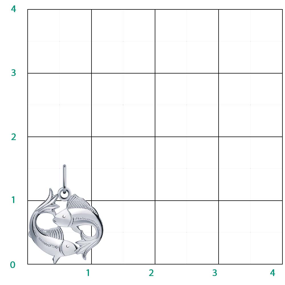 5272-925 подвеска 925*/рыбы