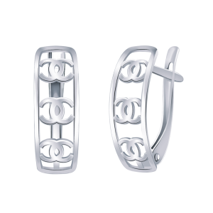Серьги из белого золота