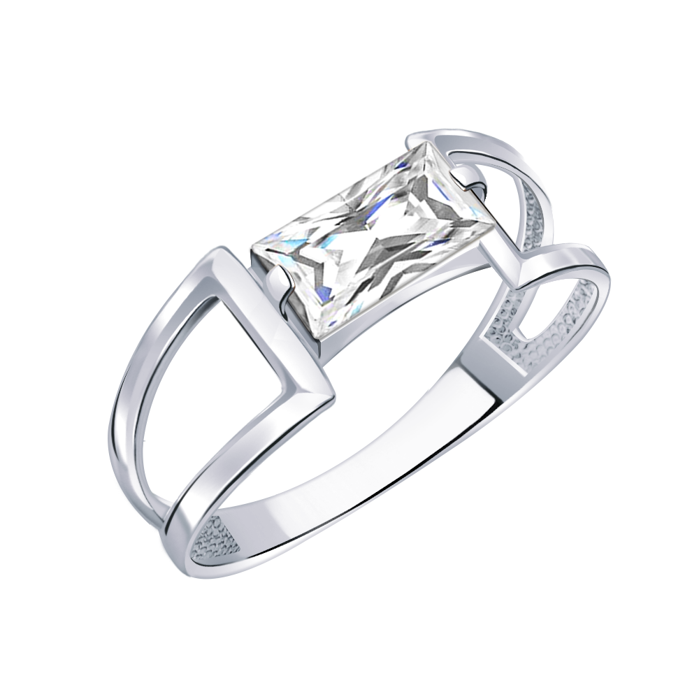11000-925 кольцо 925* Кольцо из серебра с фианитами | ювелирная компания ATOLL