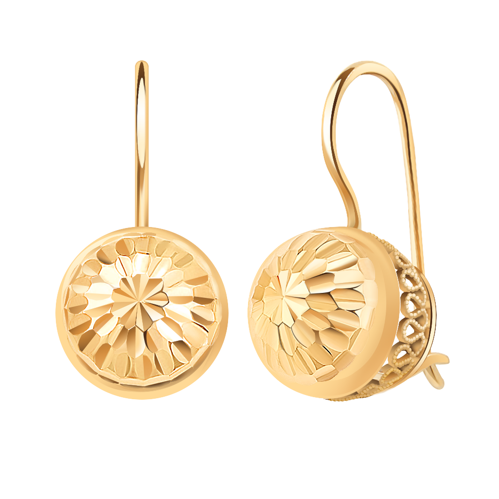 2007а-3 серьги 585*