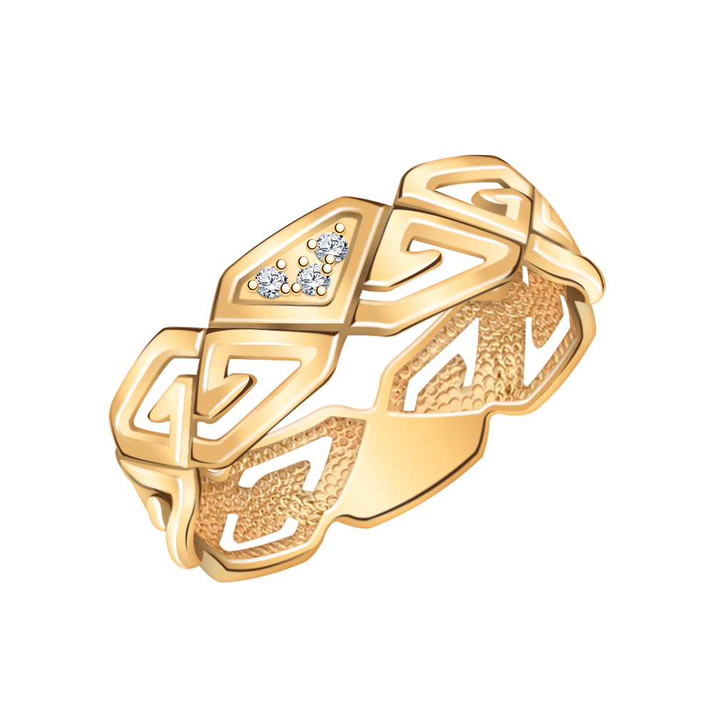 10899з-925 кольцо 925*/золочение