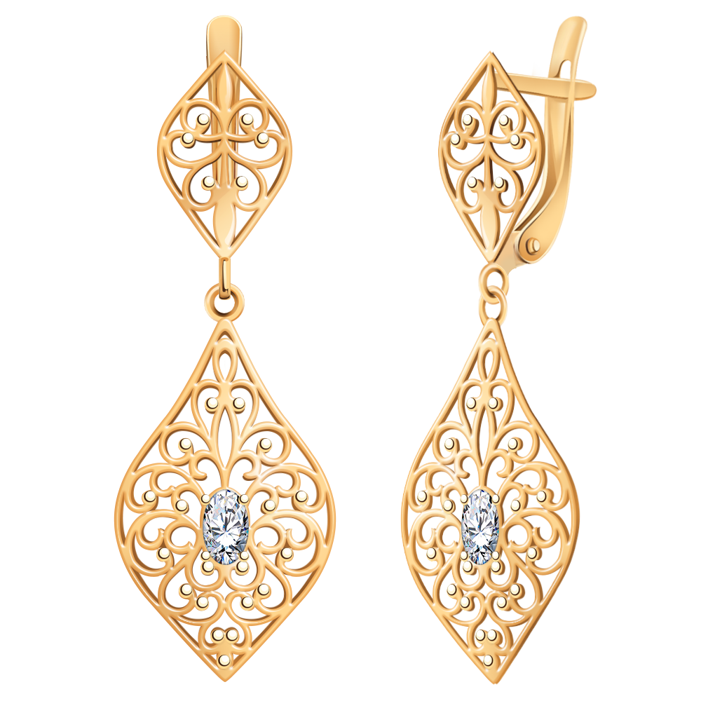 21185з-925 серьги 925*/золочение