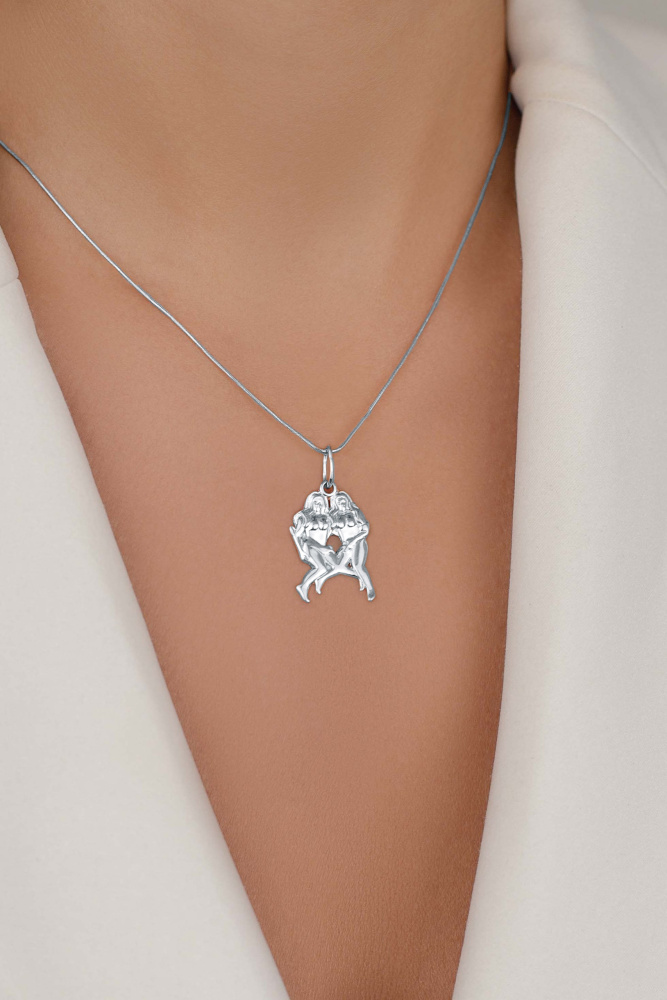 5263-925 подвеска 925*/близнецы