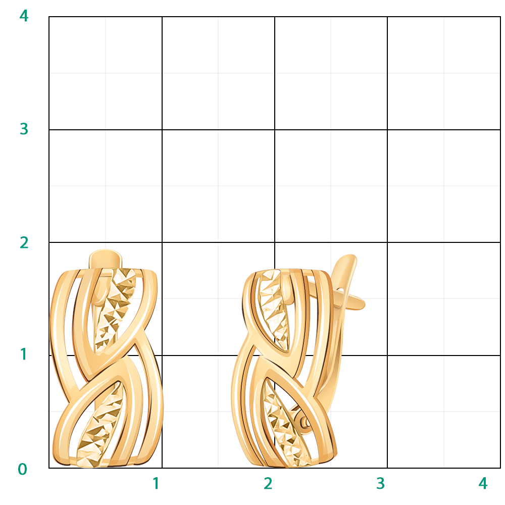 20737аз-925 серьги 925*/золочение