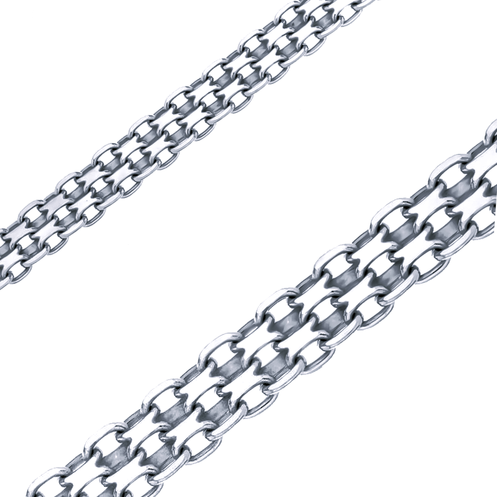 Украшение Браслет из серебра плетение  | БС3р 070/23 браслет 925*
