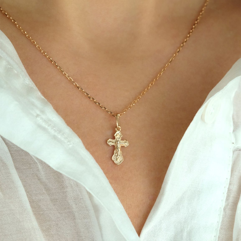 3071з-925 крест 925*/золочение